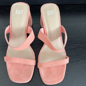 Light pink BP heeled sandals